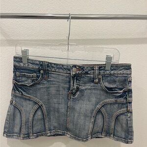 No Boundaries Denim Mini Skirt